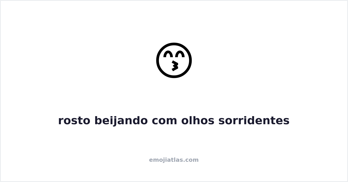 ๐ Kissing Face With Smiling Eyes Emoji โ Meaning & Use